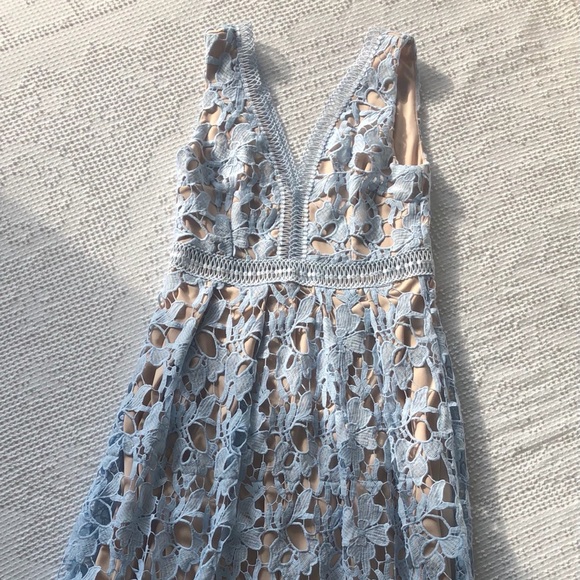 Stunning Blue Lace Dress - Picture 1 of 9